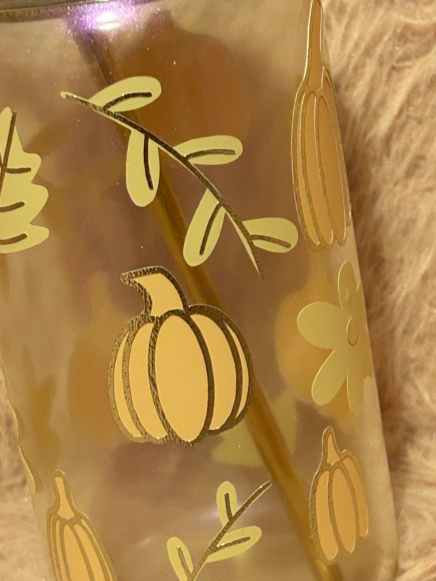 Pumpkin Glass Can