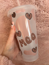 Load image into Gallery viewer, Highland cow Moo cold cup