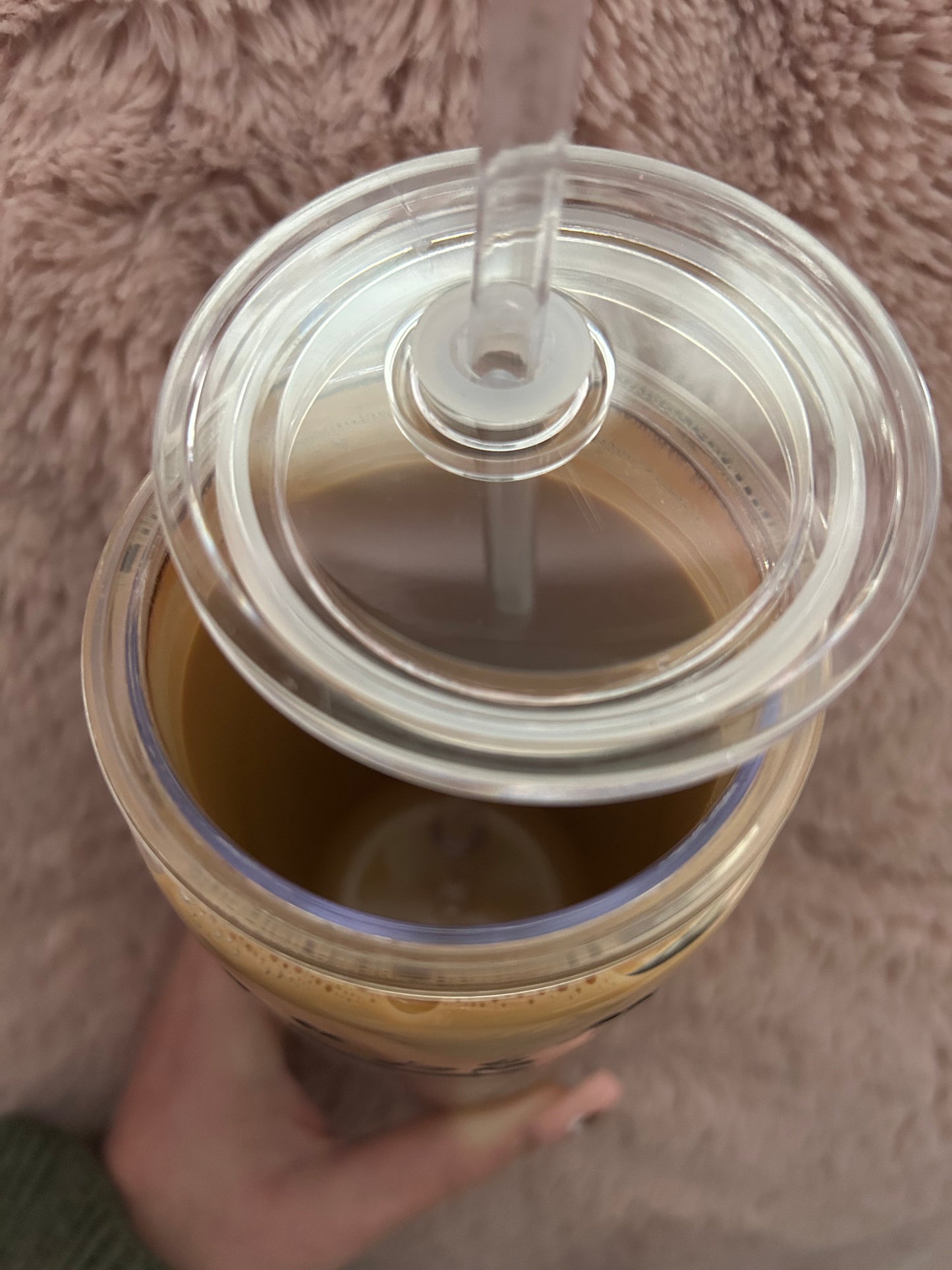 Faux drink effect morning brew bow can tumbler