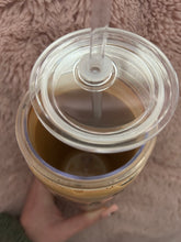 Load image into Gallery viewer, Faux drink effect morning brew bow can tumbler