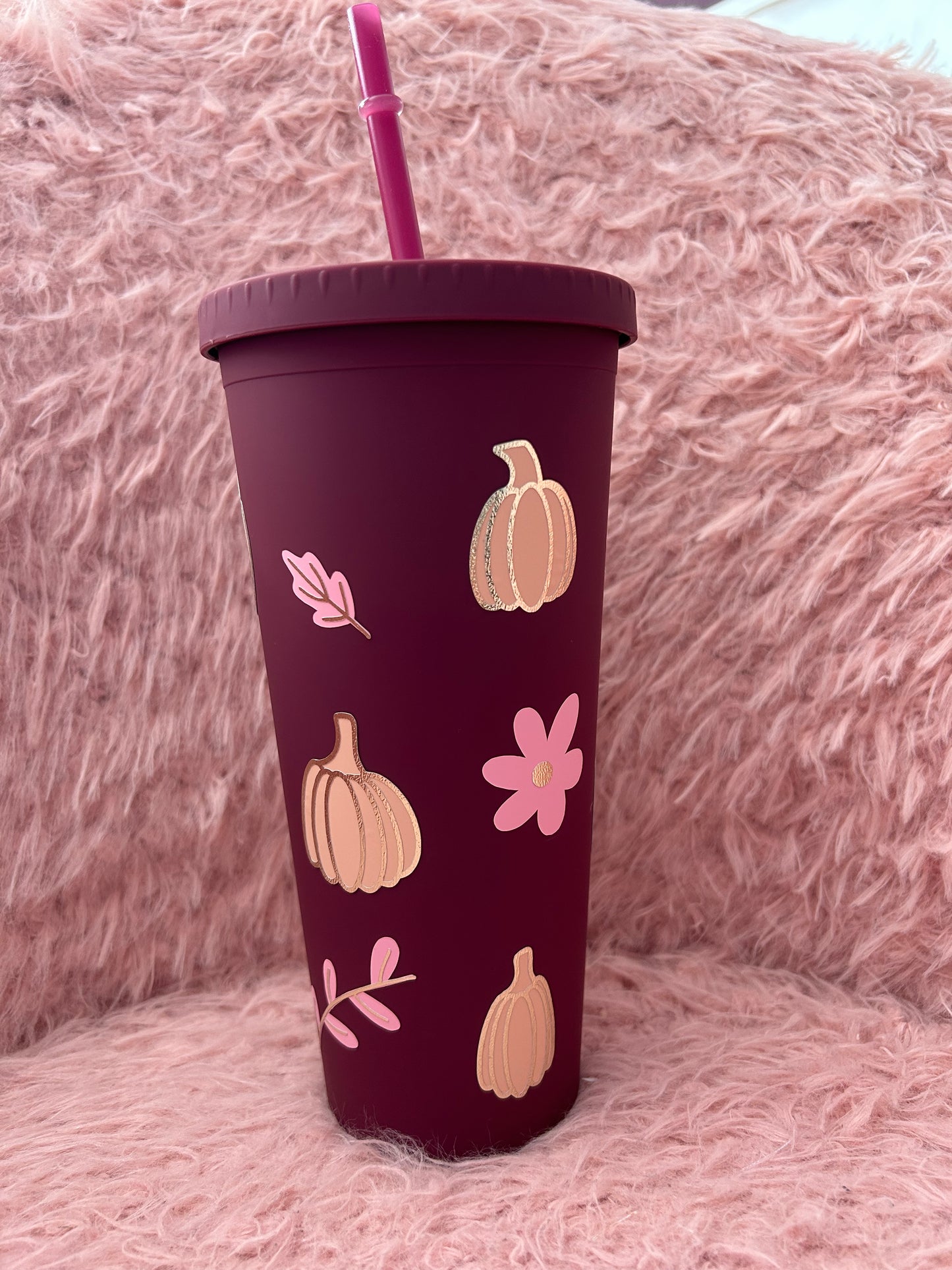 Pumpkin double walled tumbler