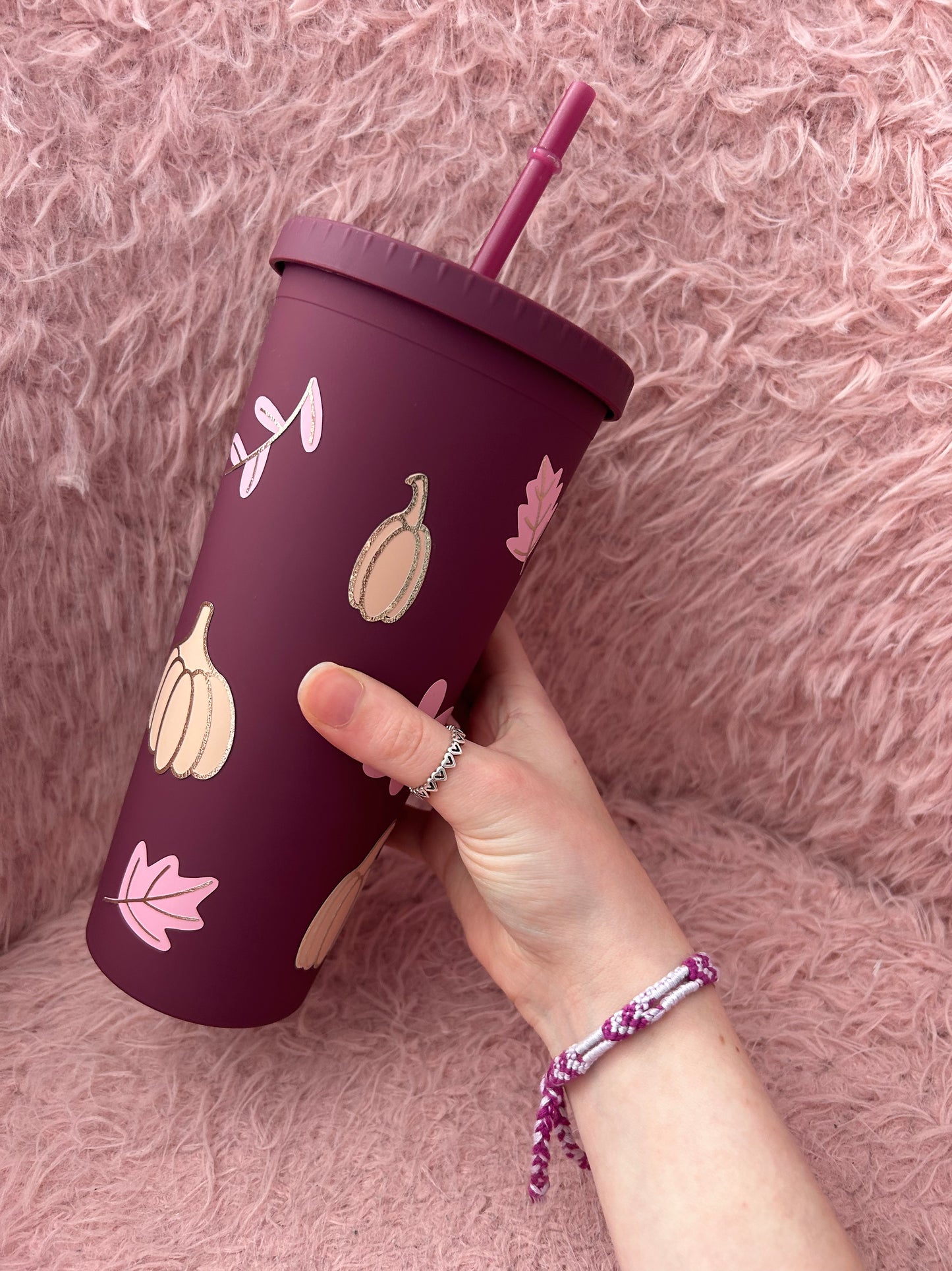 Pumpkin double walled tumbler