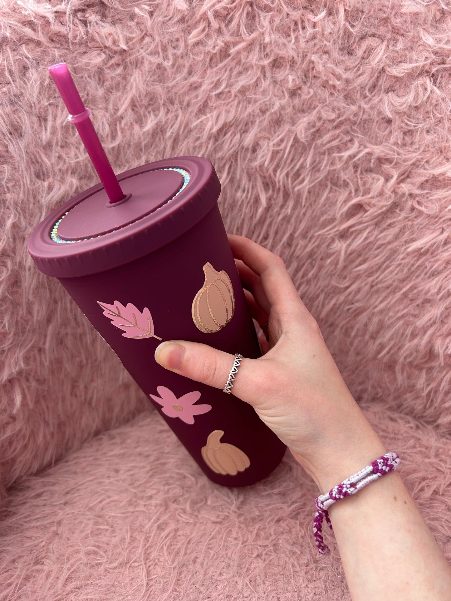 Pumpkin double walled tumbler