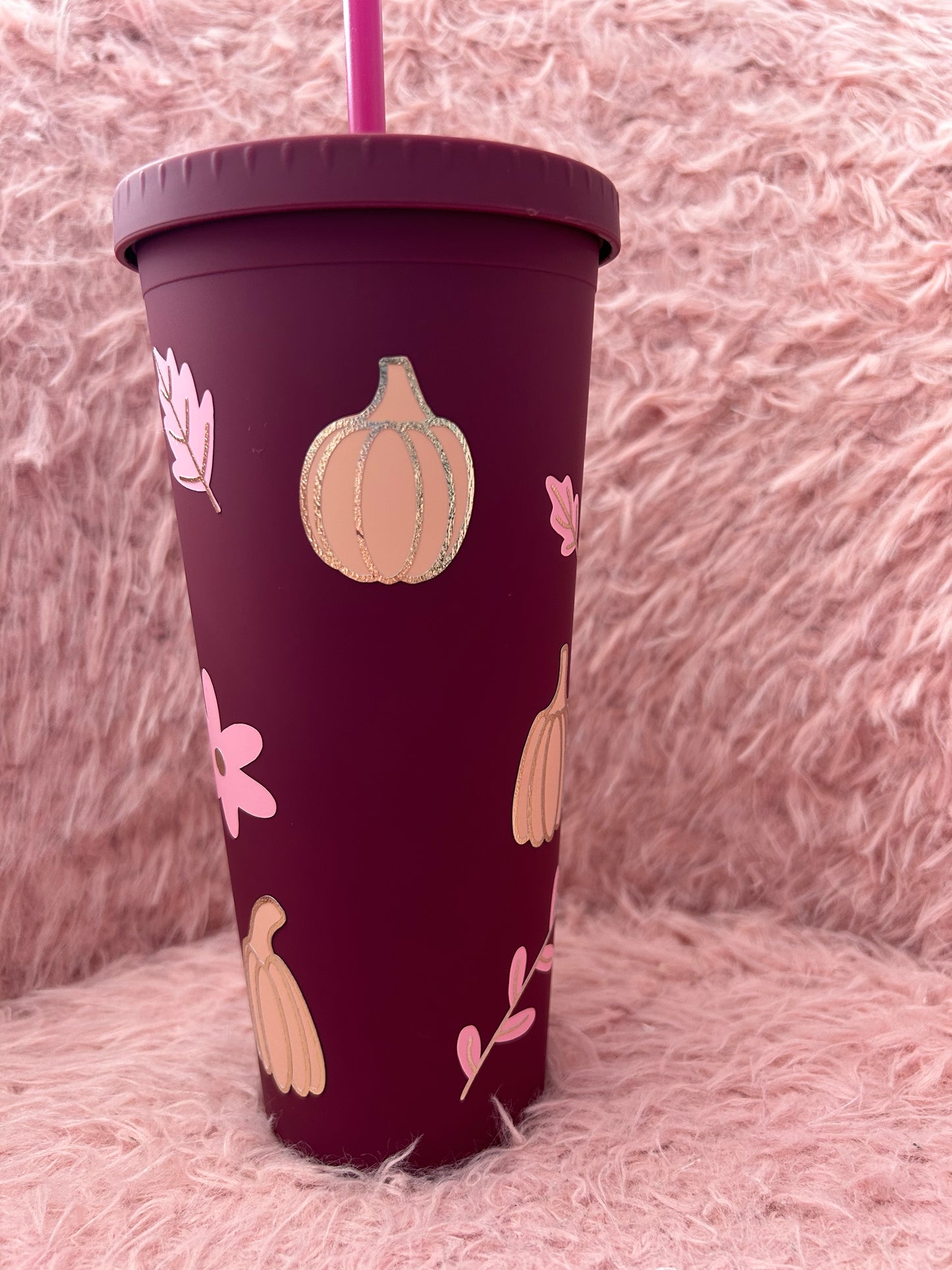 Pumpkin double walled tumbler