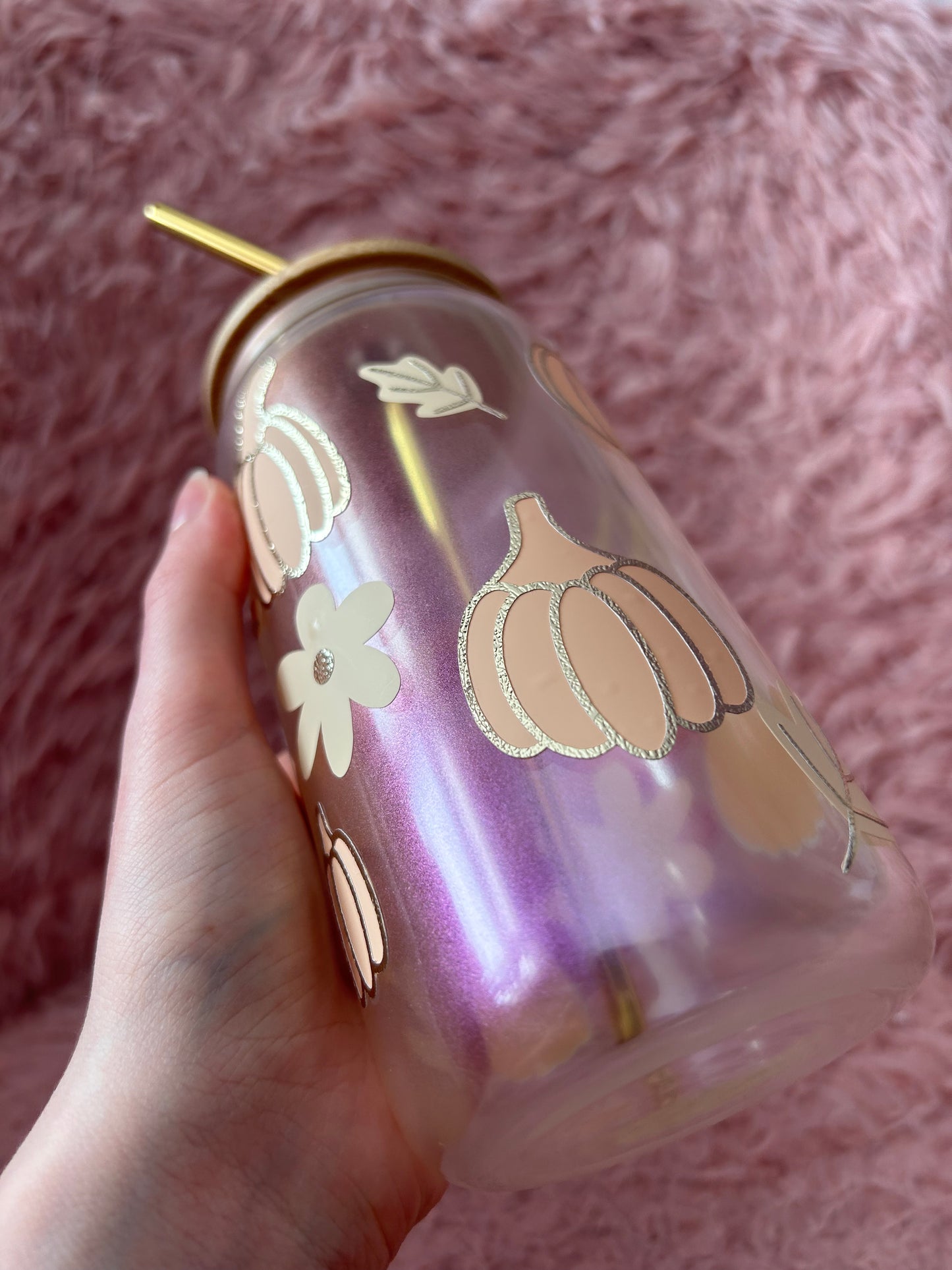 Pumpkin Glass Can