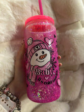 Load image into Gallery viewer, baby its cold outside glass snowglobe tumbler