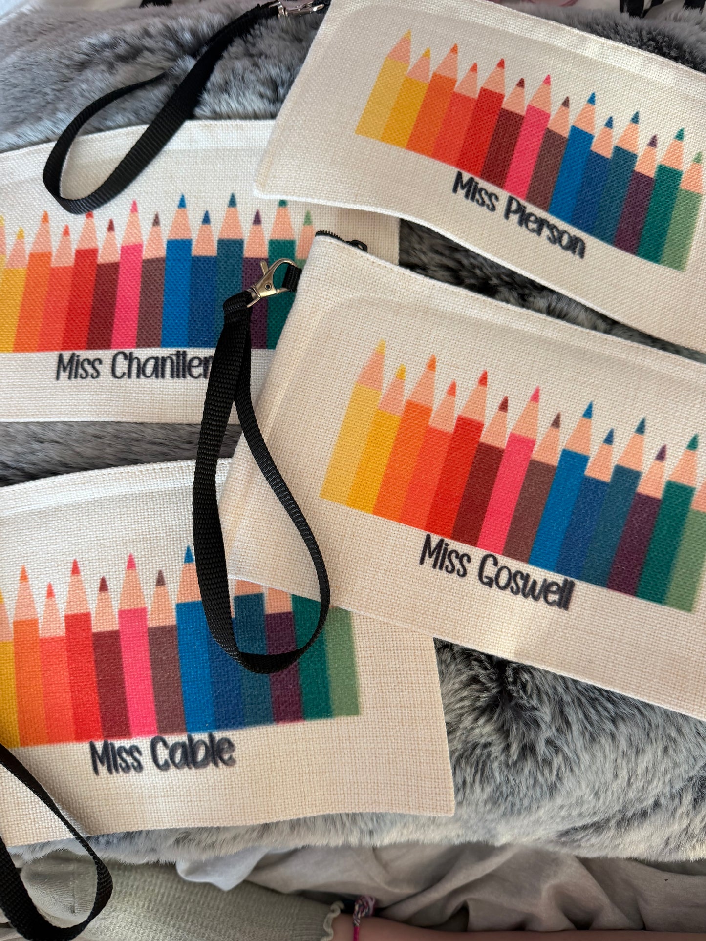 Personalised teacher pouch