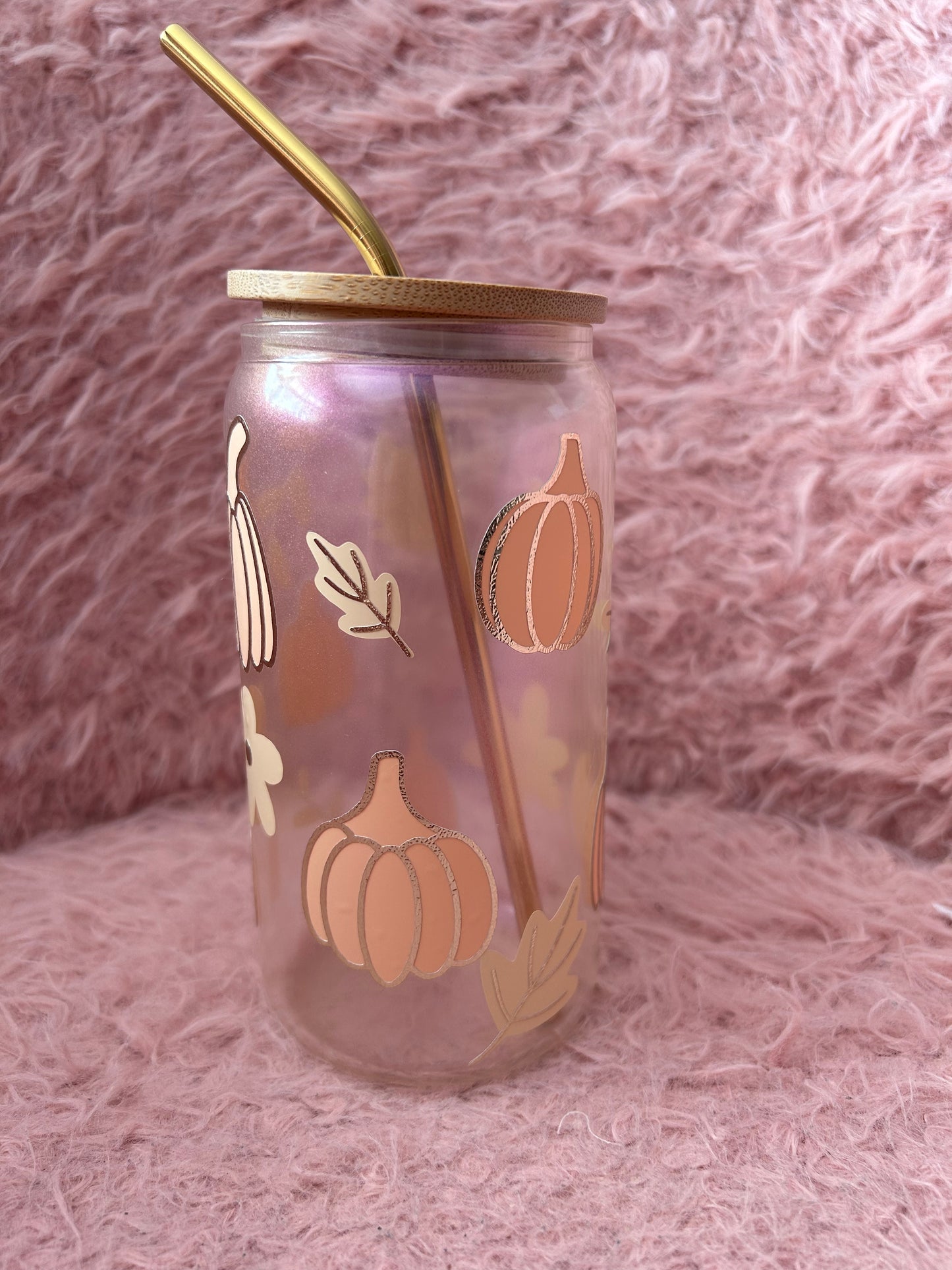 Pumpkin Glass Can