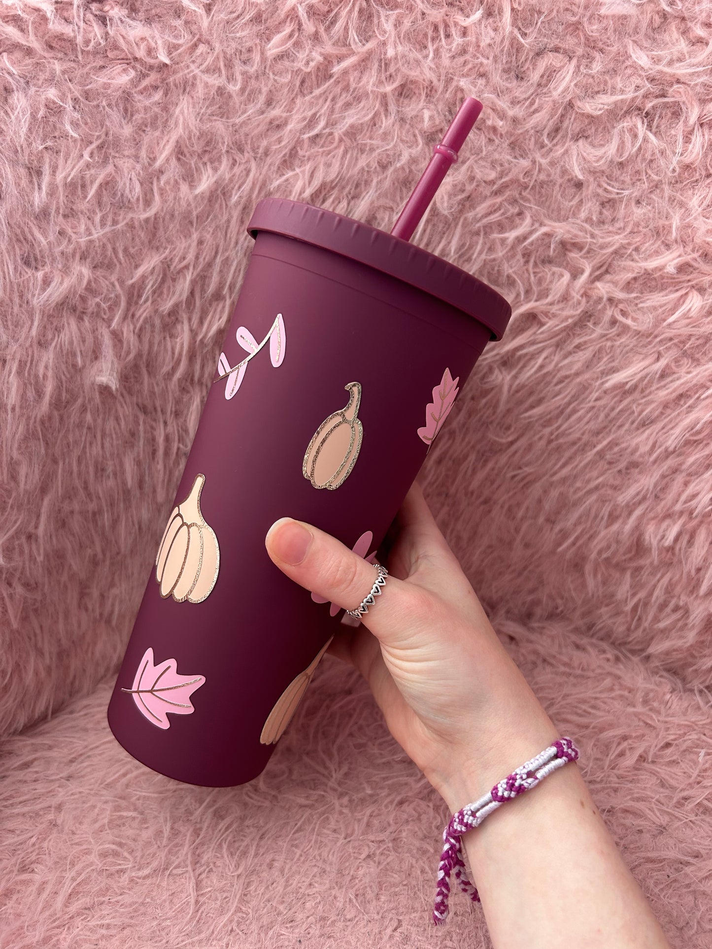 Pumpkin double walled tumbler