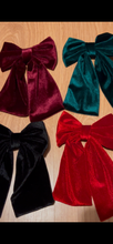Load image into Gallery viewer, Personalised Velvet hair bow
