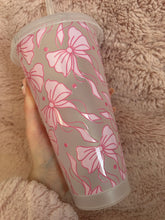 Load image into Gallery viewer, pink bow cold cup