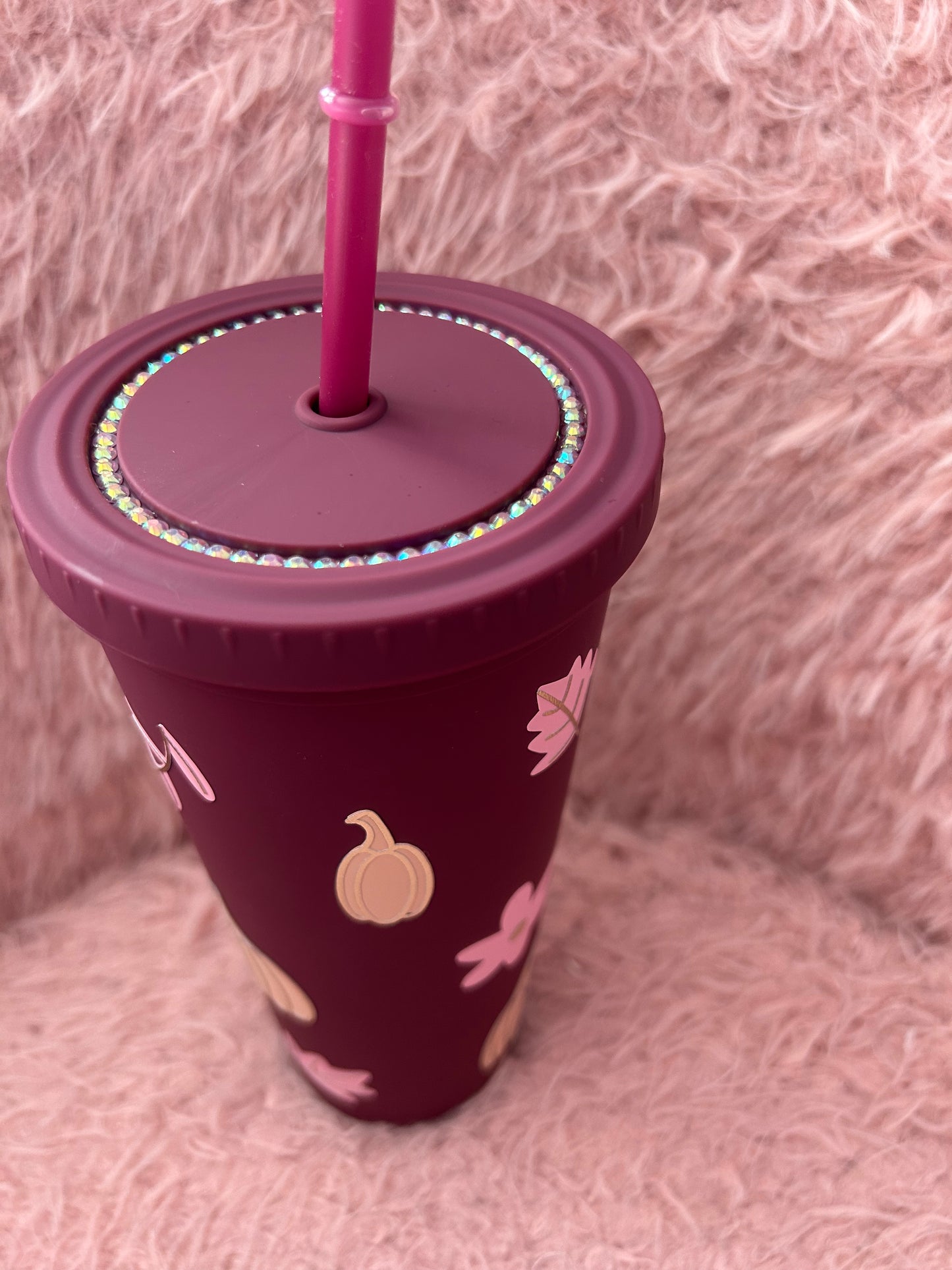 Pumpkin double walled tumbler