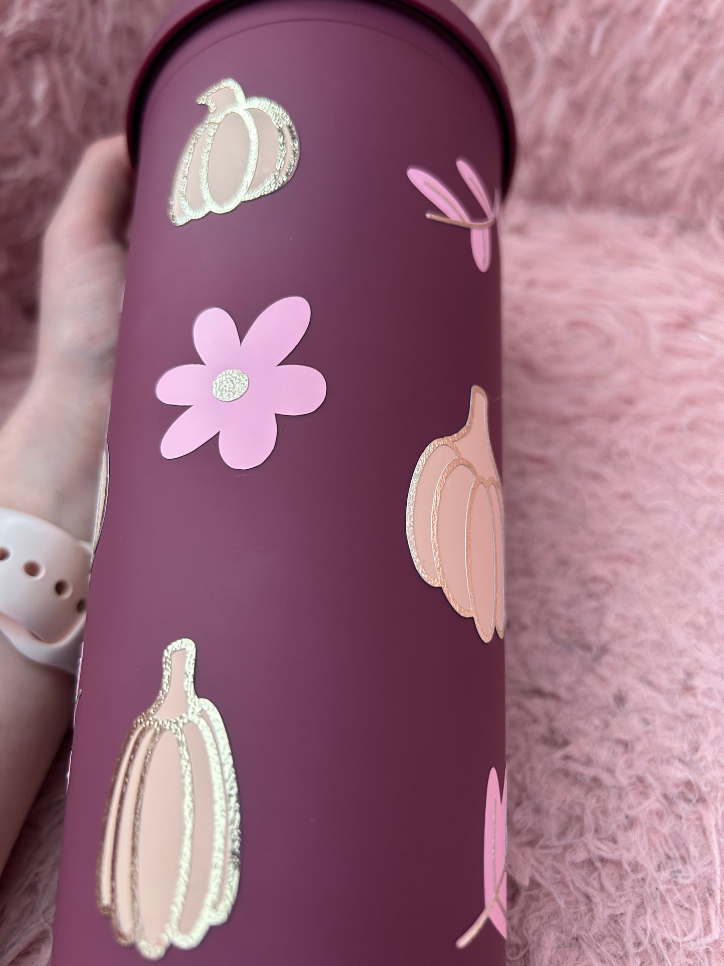 Pumpkin double walled tumbler