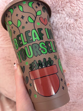 Load image into Gallery viewer, beleaf in yourself cold cup