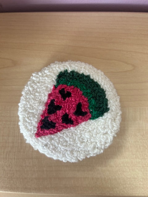 Watermelon Mug Rug/Car Coaster