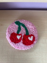 Load image into Gallery viewer, Cherry Mug Rug/Car Coaster