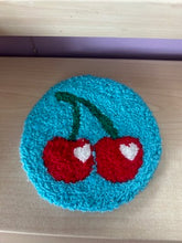 Load image into Gallery viewer, Cherry Mug Rug/Car Coaster