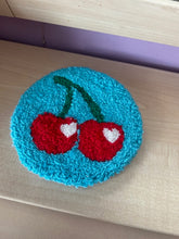 Load image into Gallery viewer, Cherry Mug Rug/Car Coaster