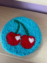 Load image into Gallery viewer, Cherry Mug Rug/Car Coaster