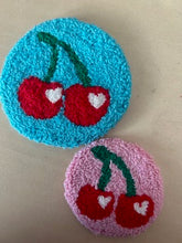 Load image into Gallery viewer, Cherry Mug Rug/Car Coaster