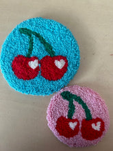 Load image into Gallery viewer, Cherry Mug Rug/Car Coaster