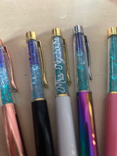Load image into Gallery viewer, Personalised rhinestone filled pen