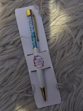 Load image into Gallery viewer, Personalised rhinestone filled pen