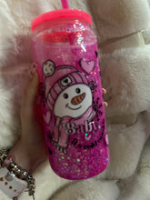 Load image into Gallery viewer, baby its cold outside glass snowglobe tumbler