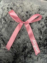 Load image into Gallery viewer, Personalised Bow ribbon ideal for place settings, hair and around champagne glasses