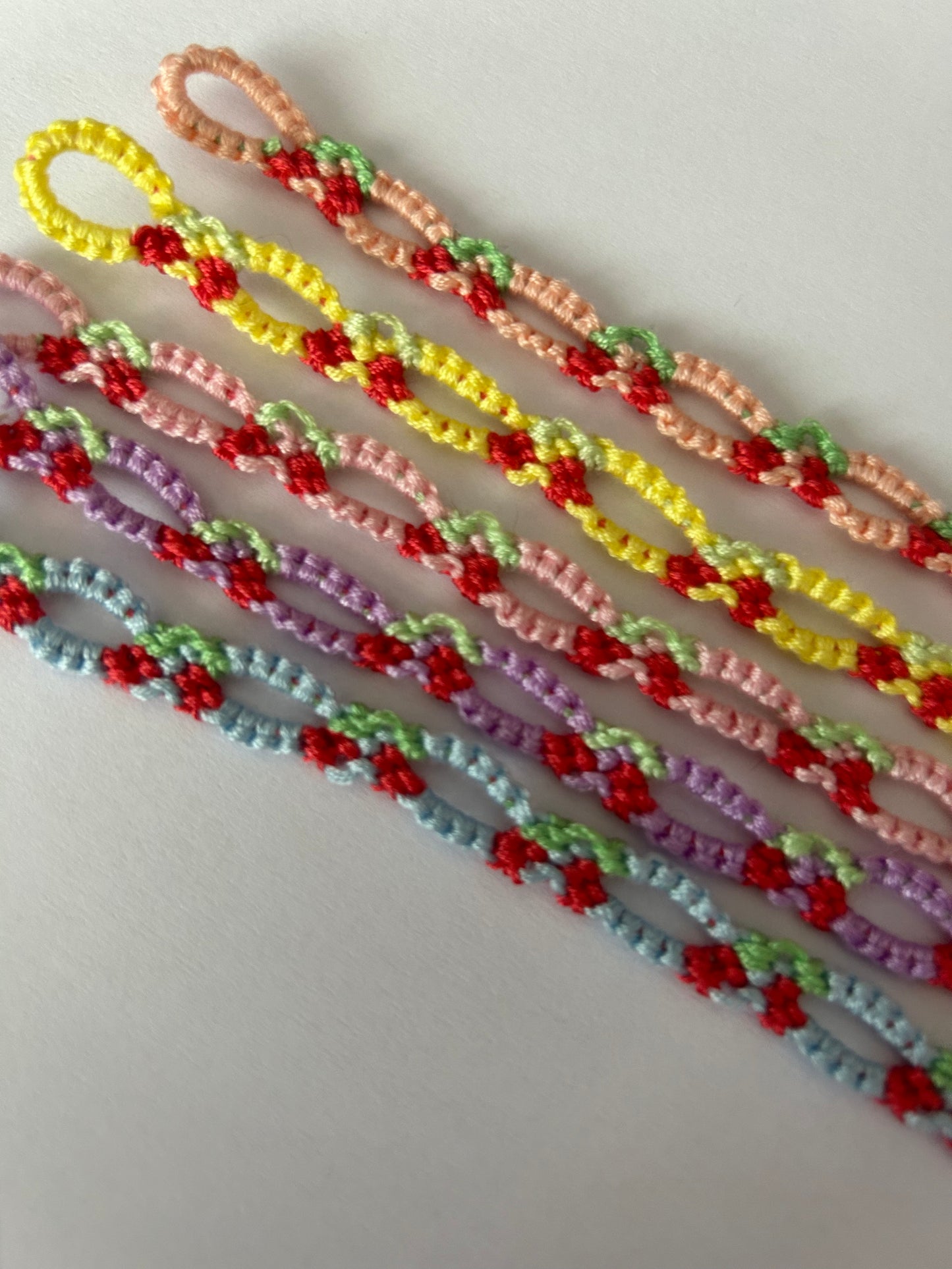 Cherry chain bracelet or anklet