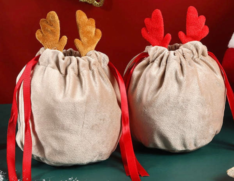 Personalised Reindeer Treat Bag
