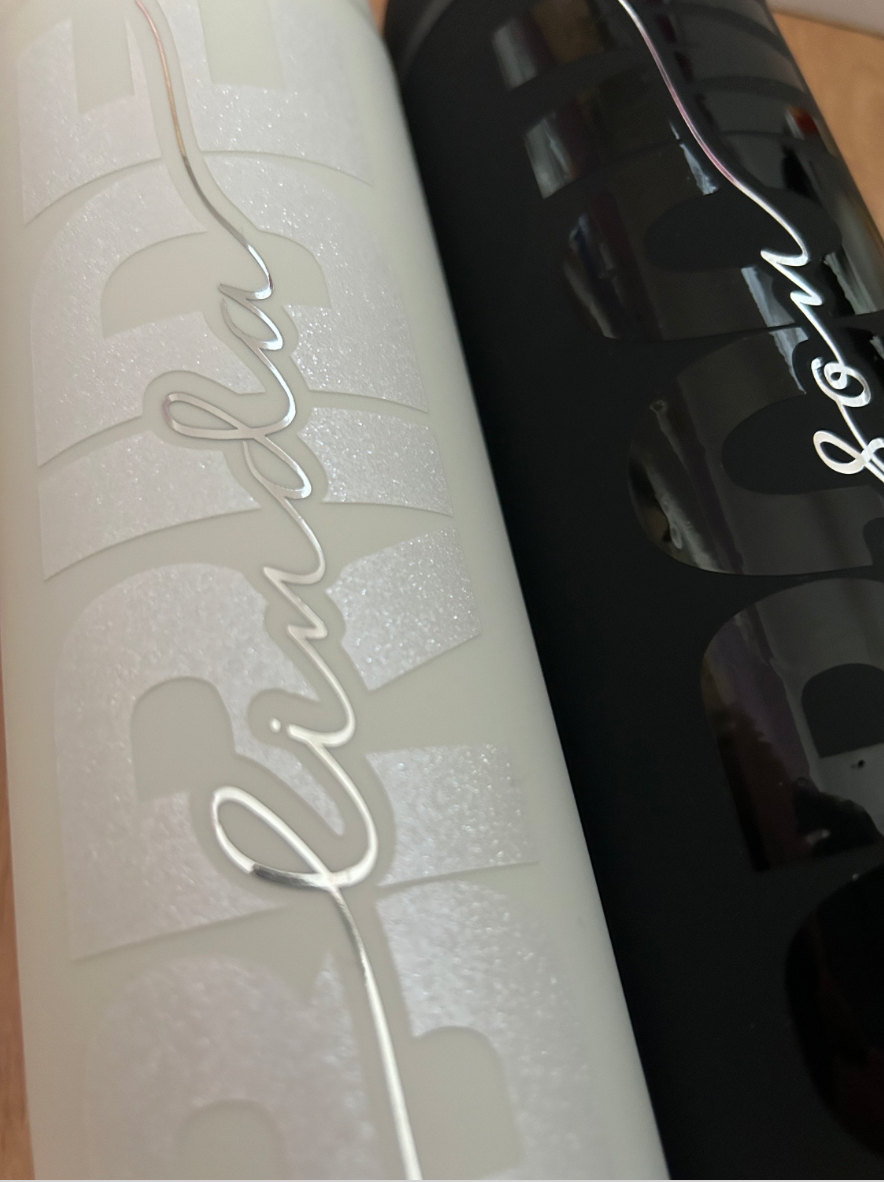 Personalised bridal skinny tumblers