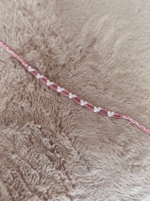love heart chain bracelet