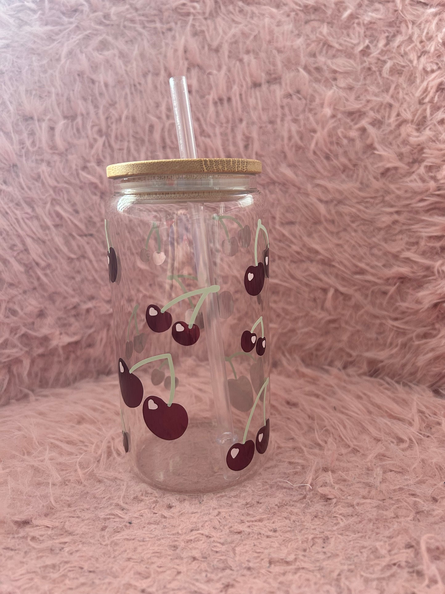 Cherry glass can