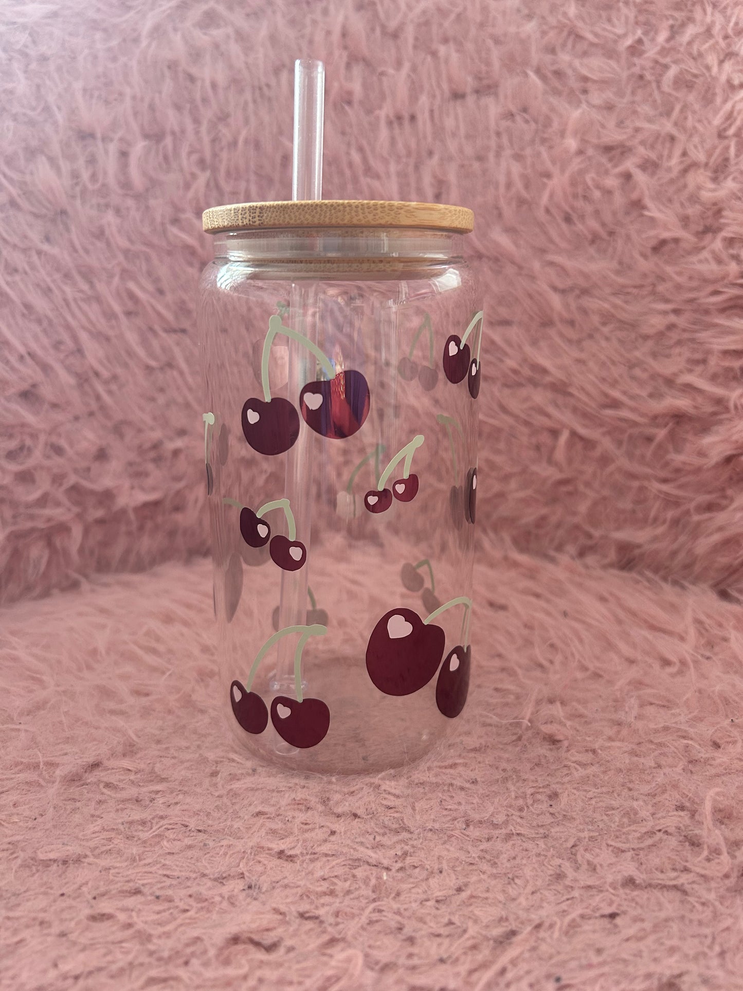 Cherry glass can