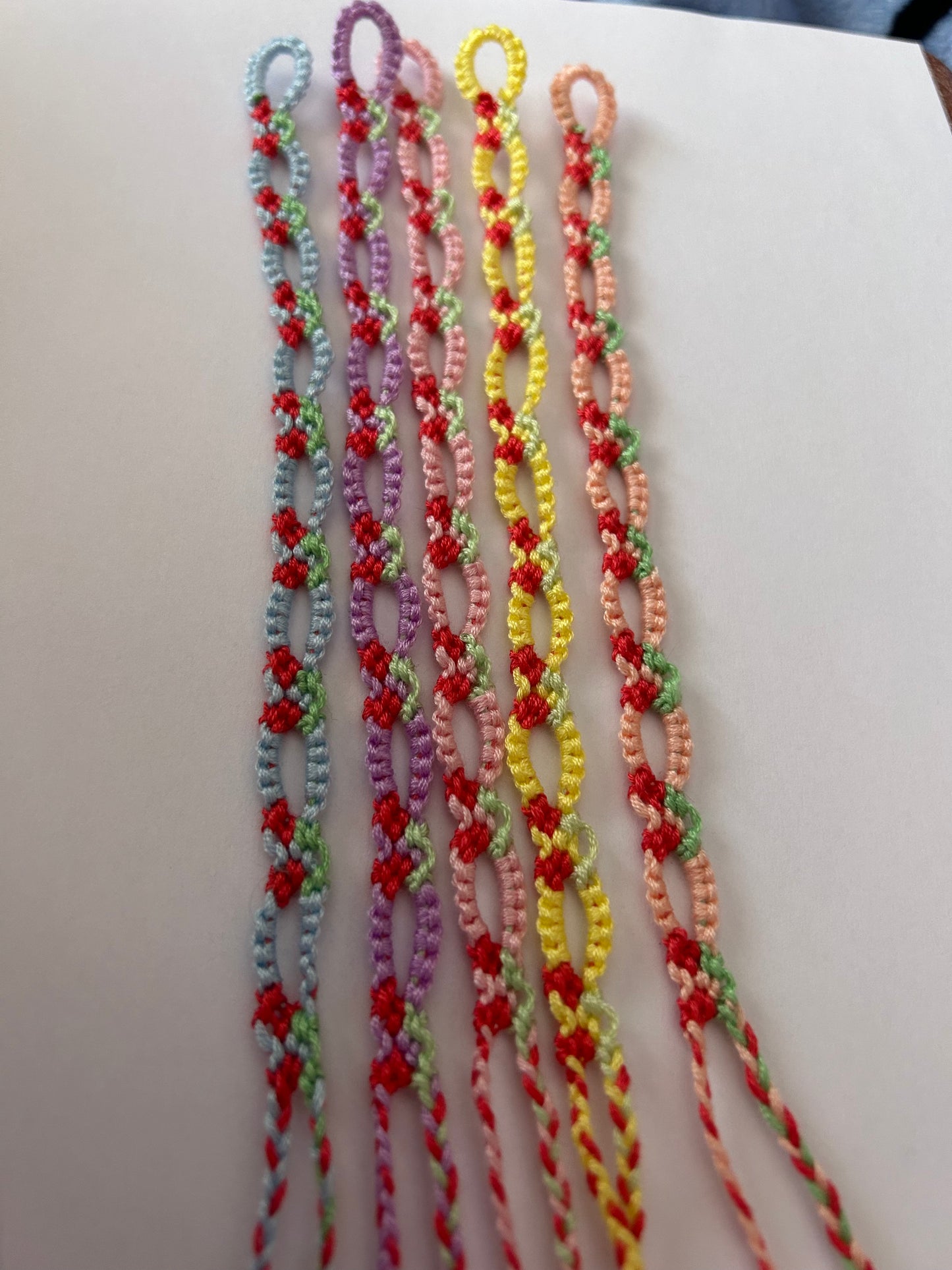 Cherry chain bracelet or anklet
