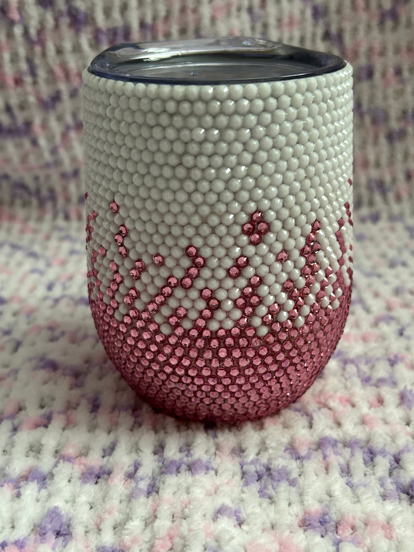 Ombre Rhinestone stemless tumbler