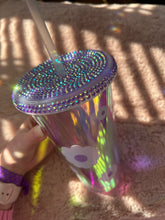 Load image into Gallery viewer, Floral holographic cold cup