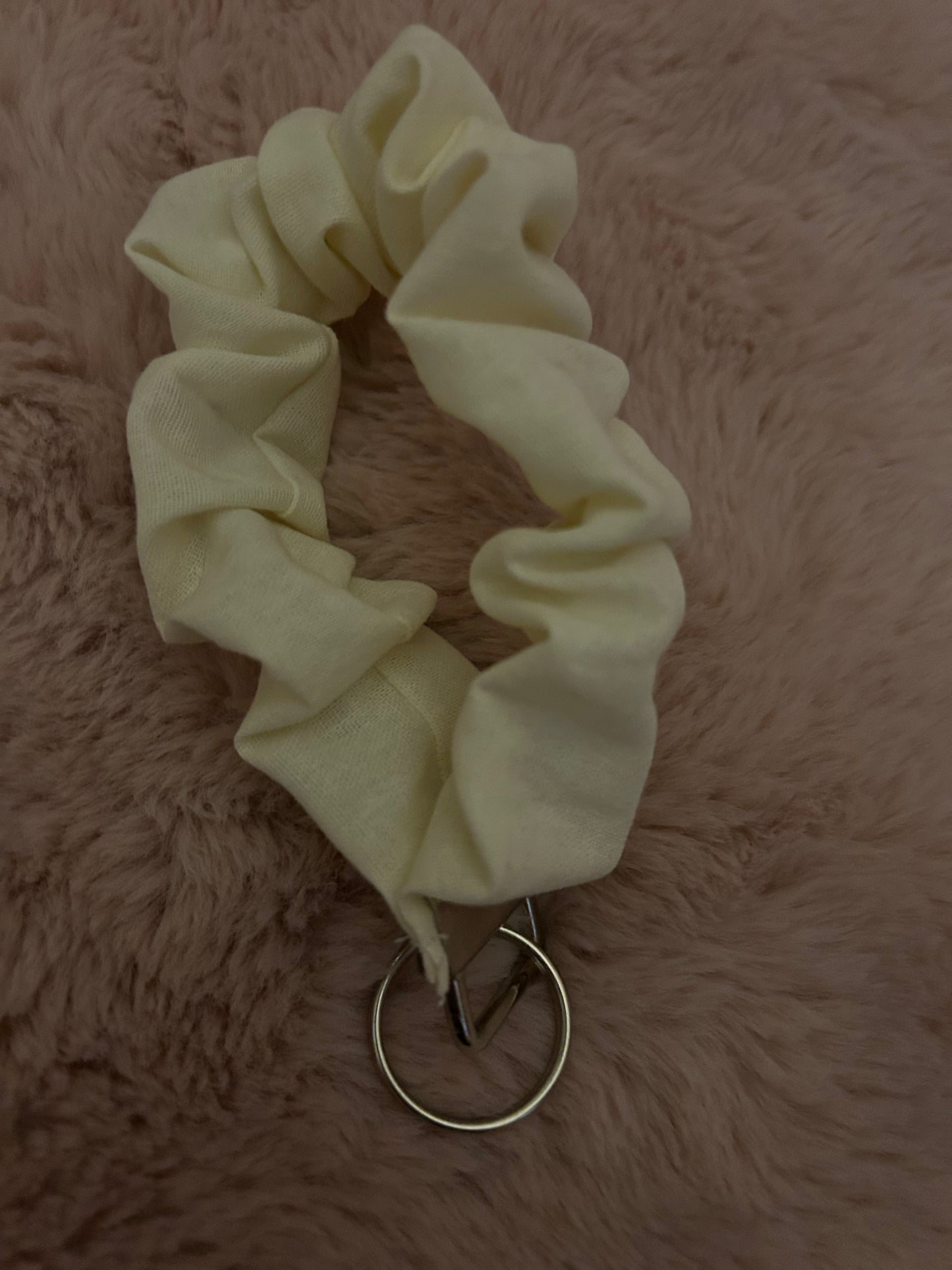Plain colour scrunchy wristlet