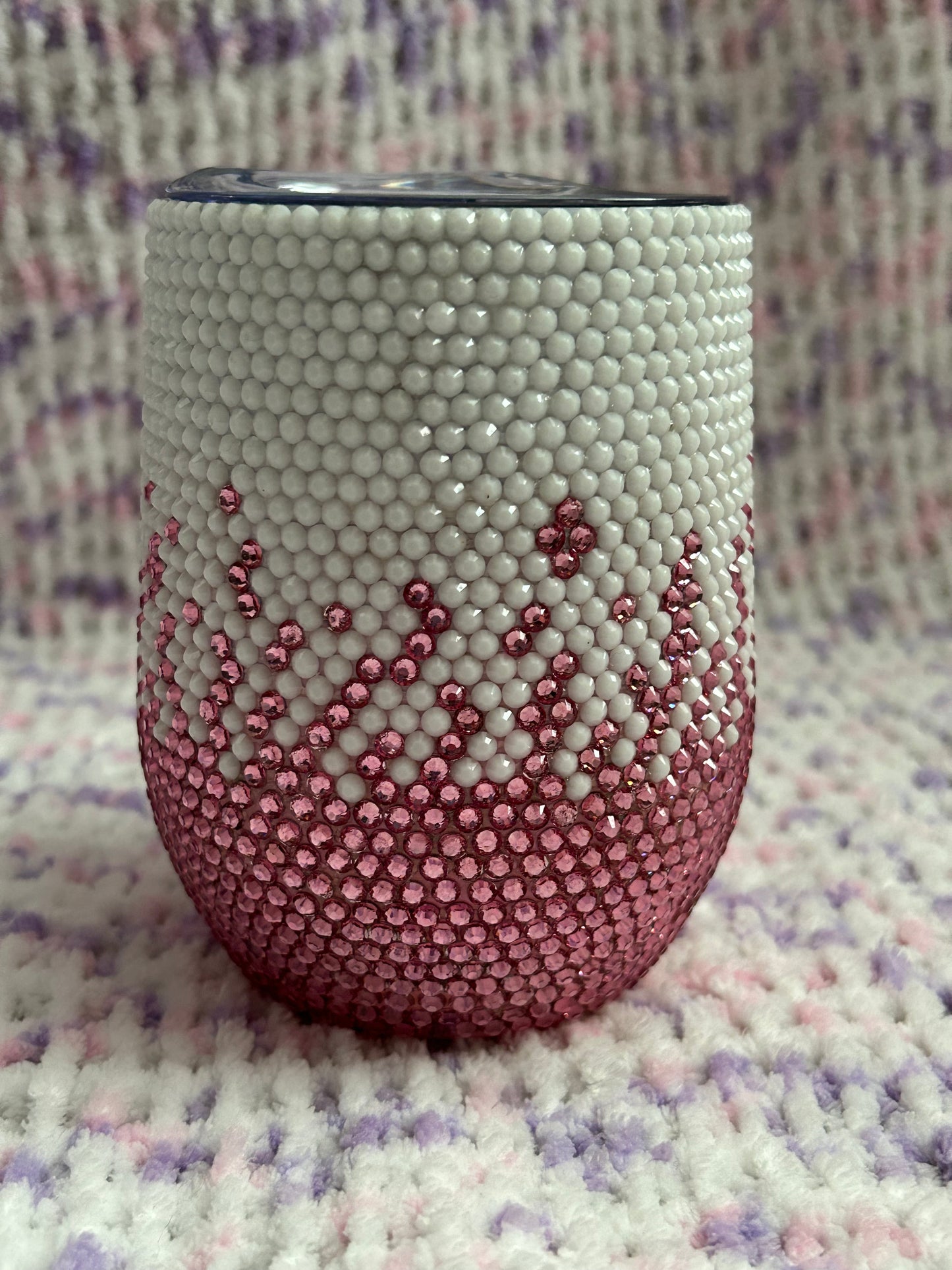 Ombre Rhinestone stemless tumbler