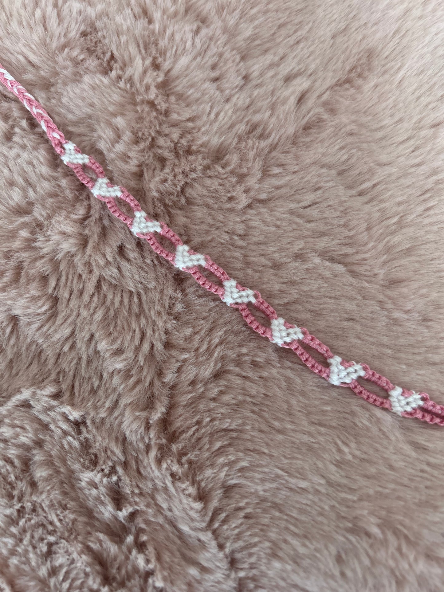 love heart chain bracelet