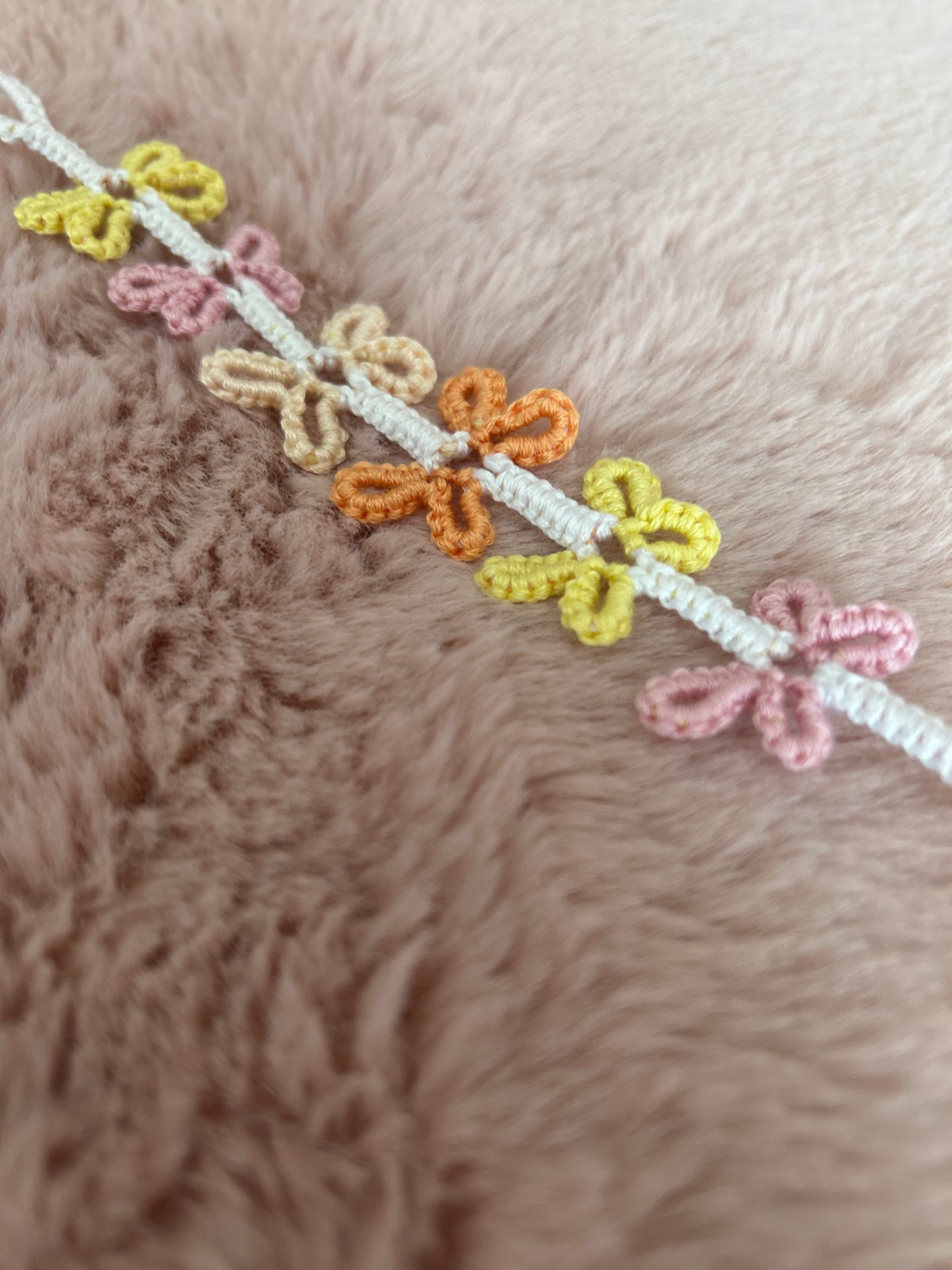 pastel butterfly bracelet