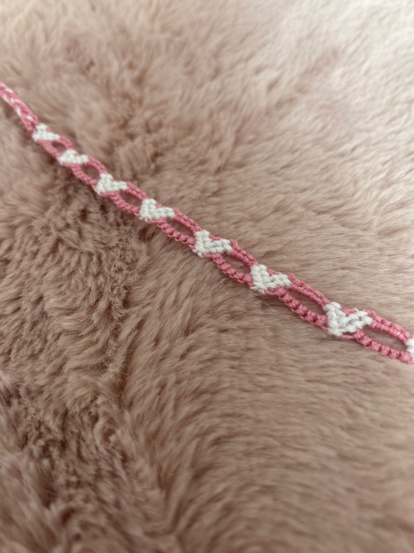 love heart chain bracelet