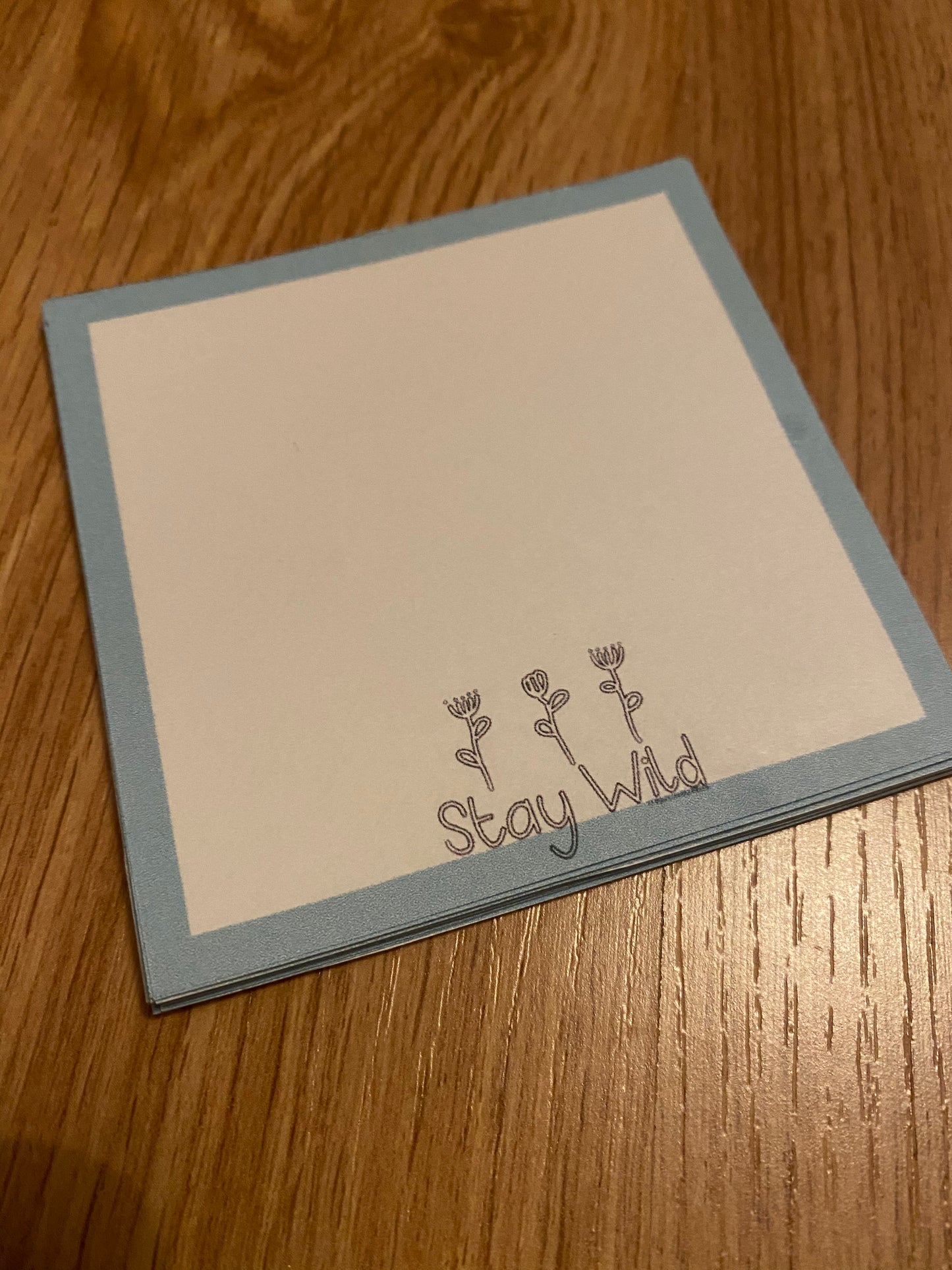 Stay wild memo pad