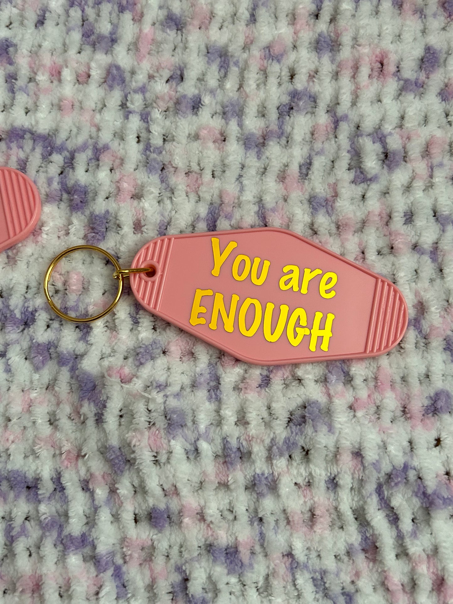 You are enough motel keyring