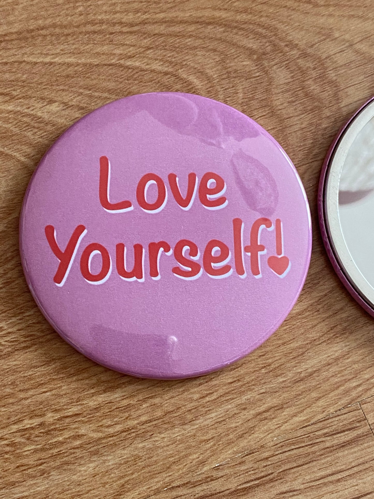 Love yourself pocket mirror