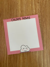 Load image into Gallery viewer, Personalised Kawaii cloud memo pad