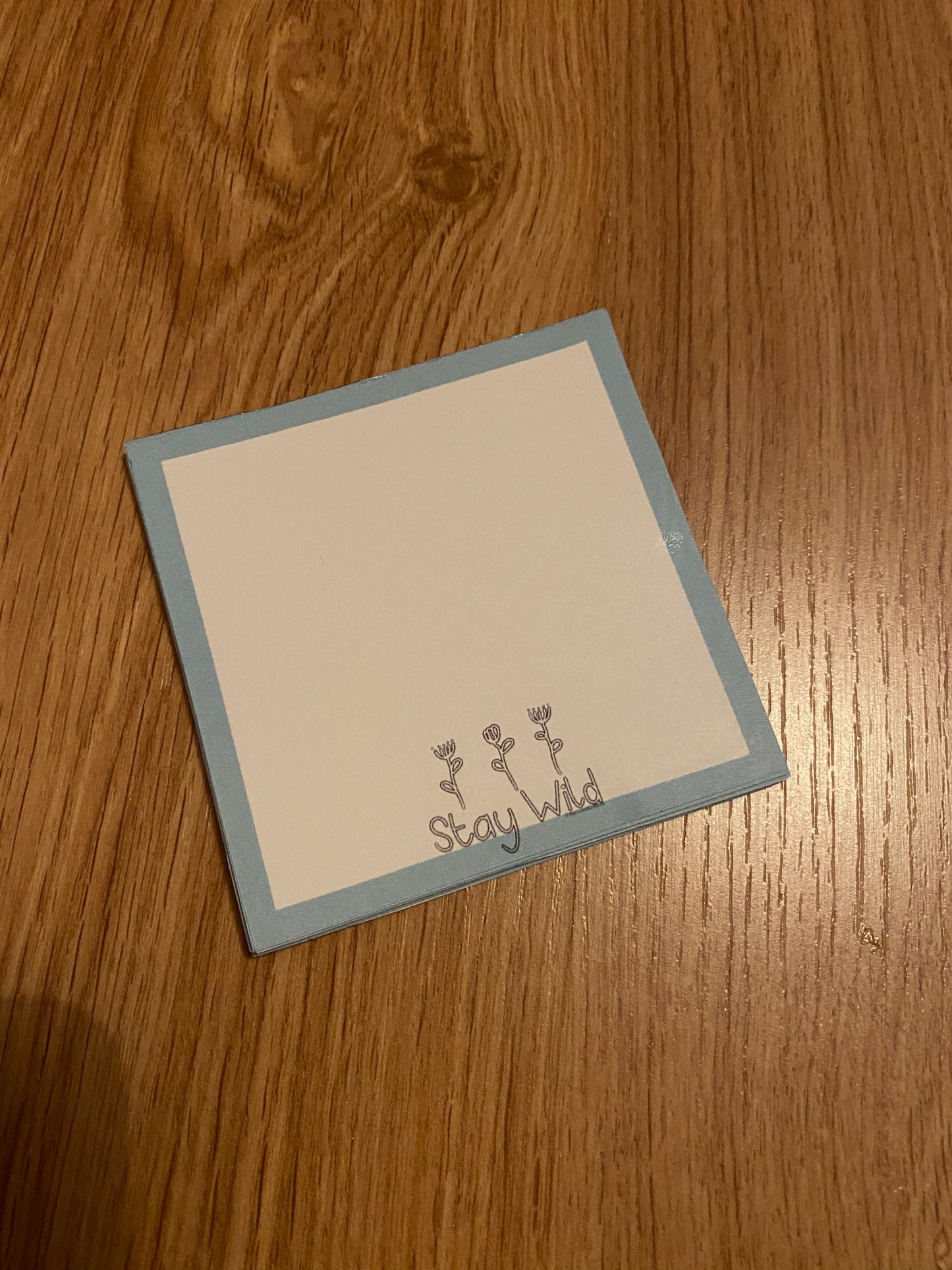 Stay wild memo pad