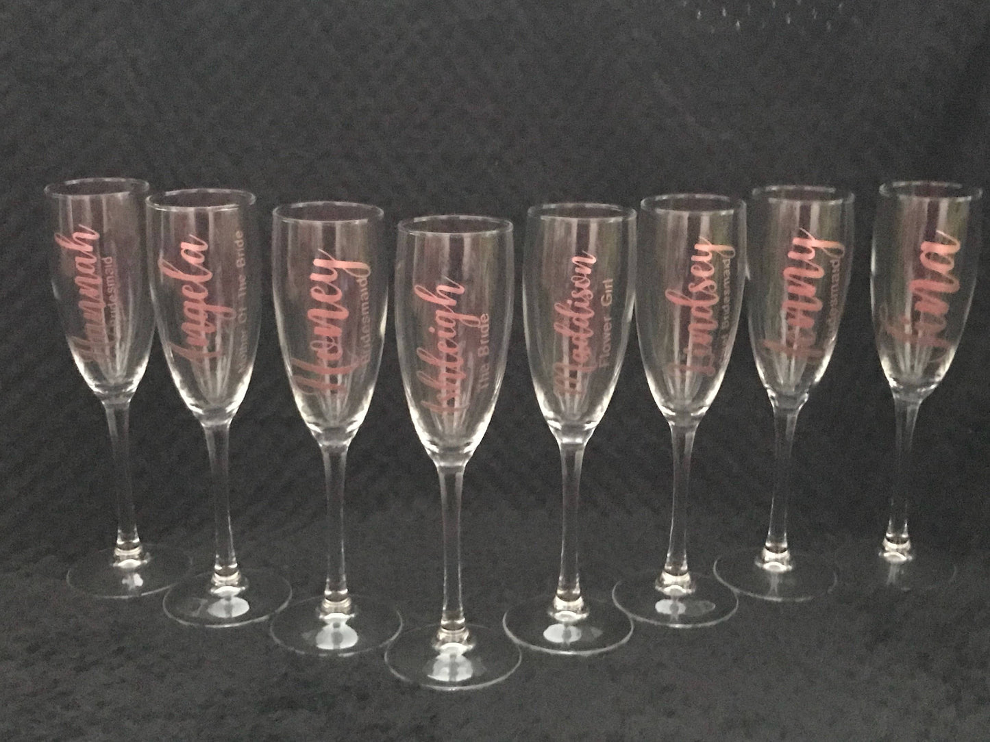 Bridal champagne flutes