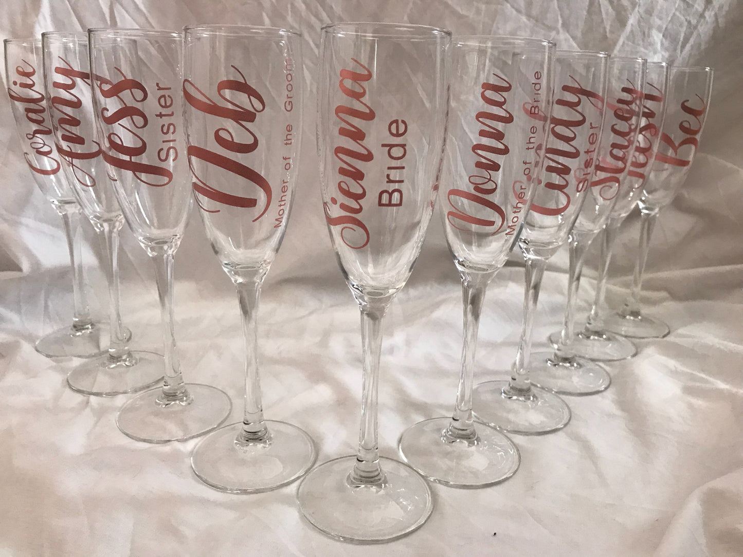 Champagne flute vinyl, vinyl for champagne flutes, wedding flute vinyl, bridal vinyl, Vinyl only